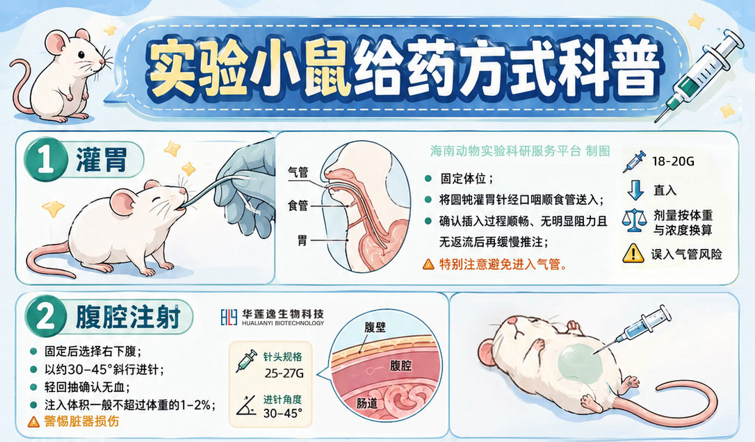 干货：一分钟了解实验小鼠常见给药方式